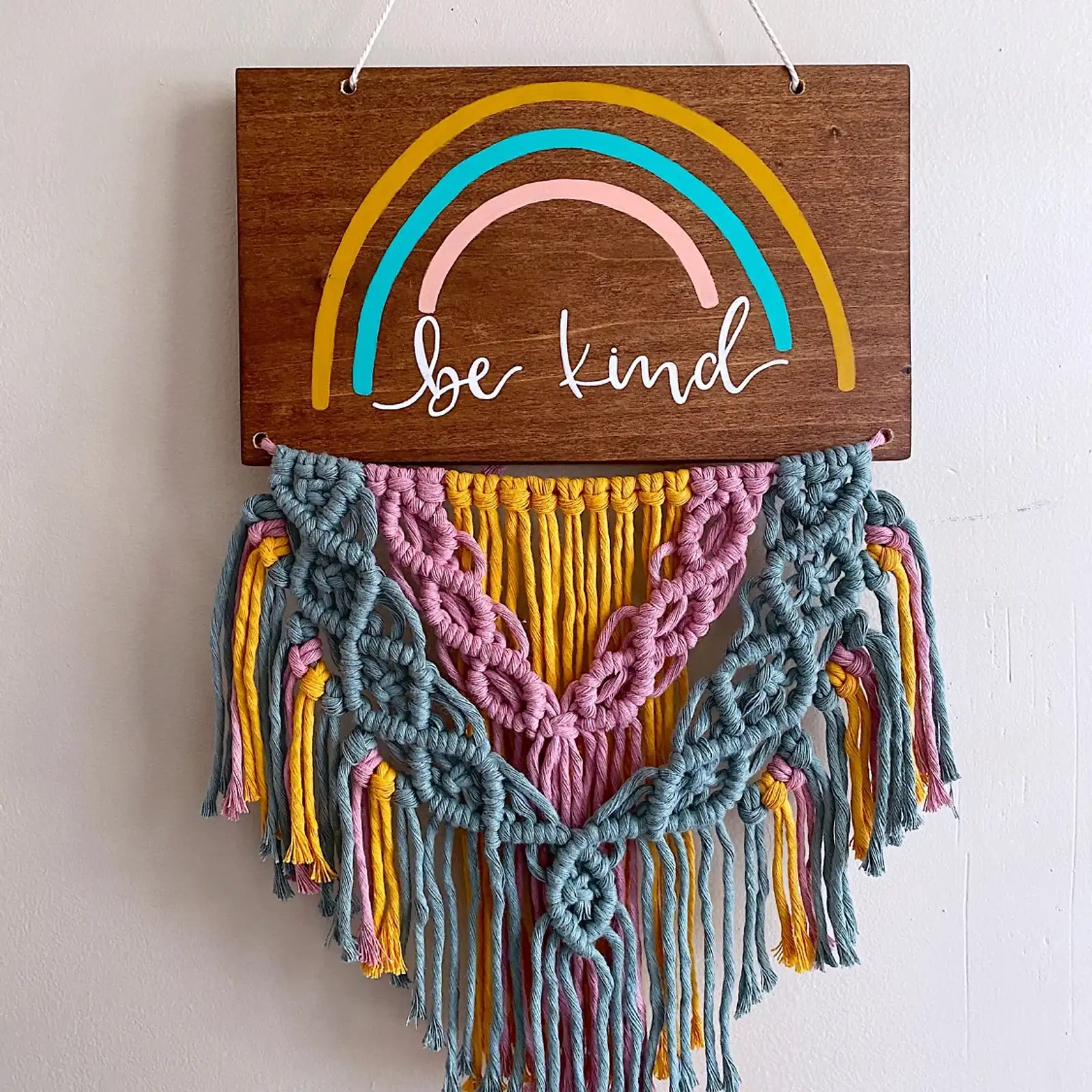 Thumbnail: My Mini Maine x MW Designs Rainbow Macrame Signs