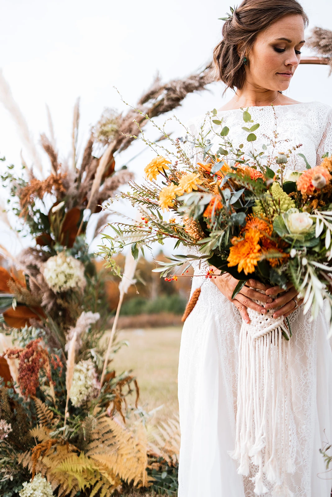 Macrame Bouquet Wrap