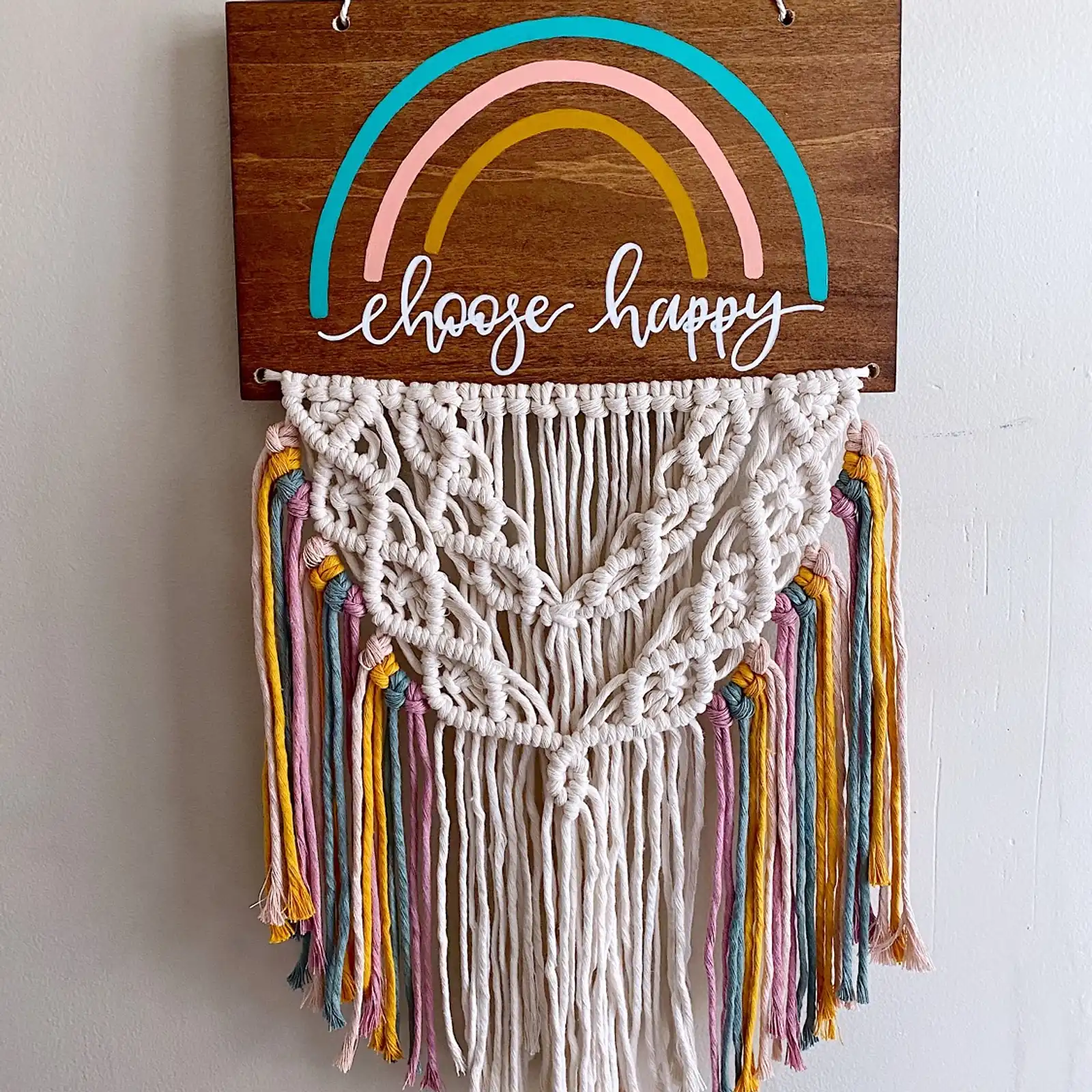 Thumbnail: My Mini Maine x MW Designs Rainbow Macrame Signs