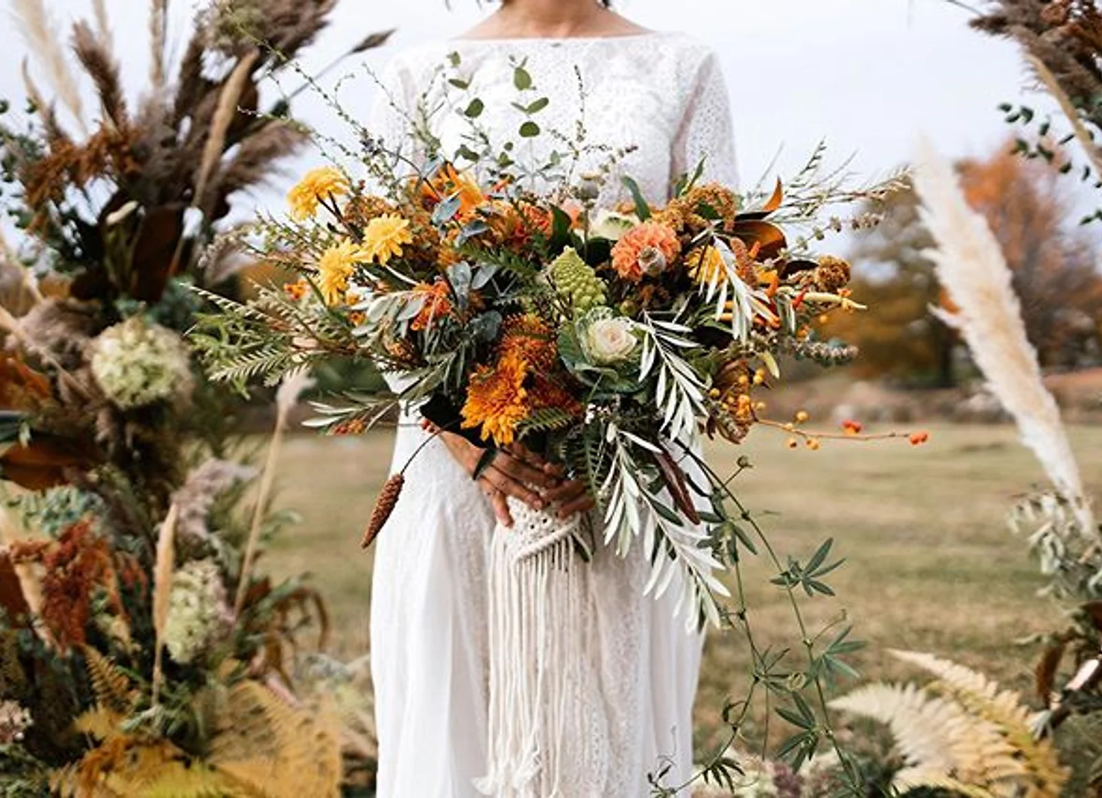 Macrame Bouquet Wrap