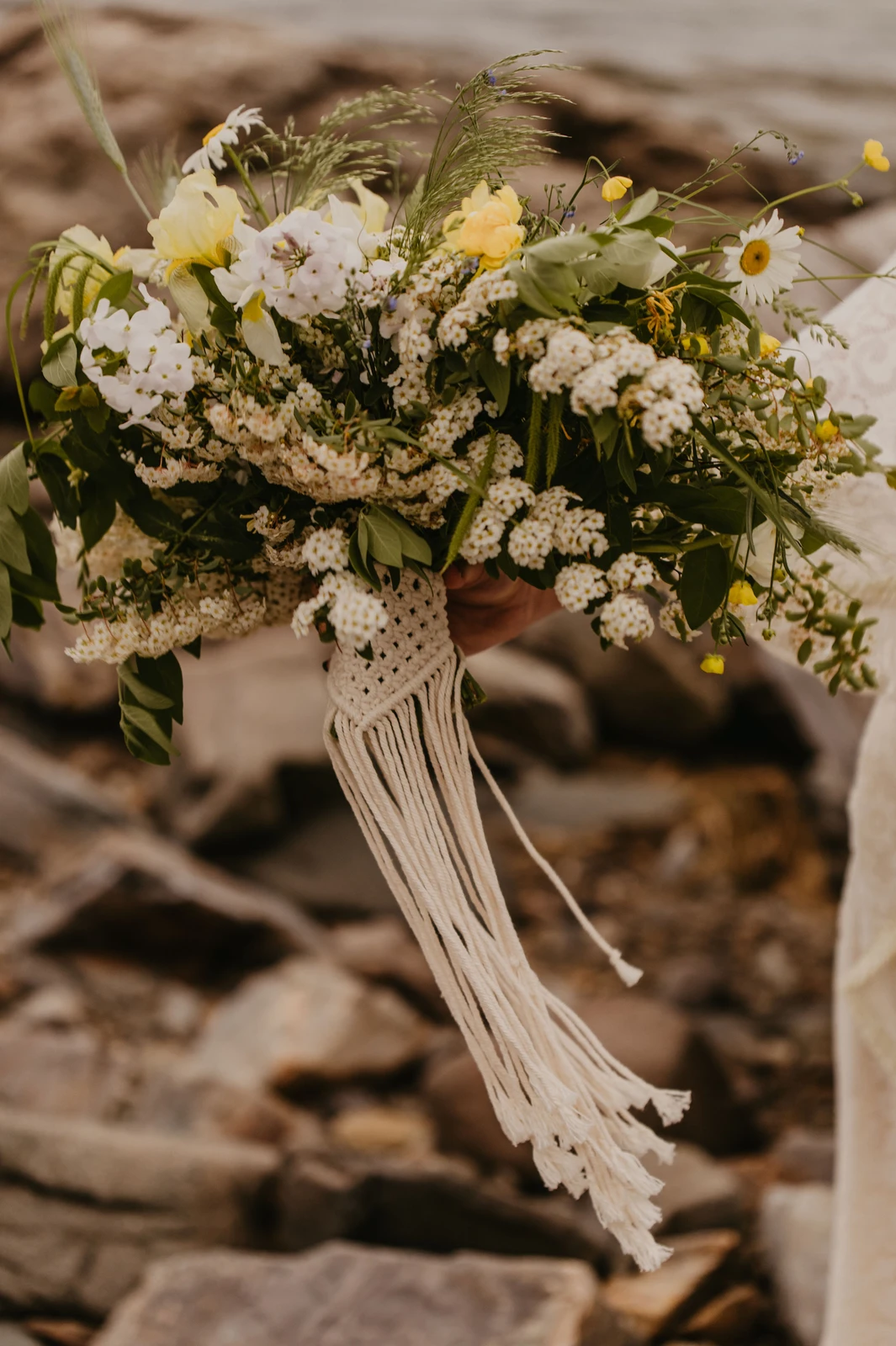 Macrame Bouquet Wrap