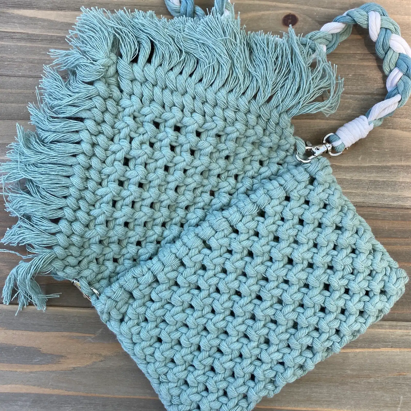 Thumbnail: Daydreamer Collection: In the Grass Macrame Clutch