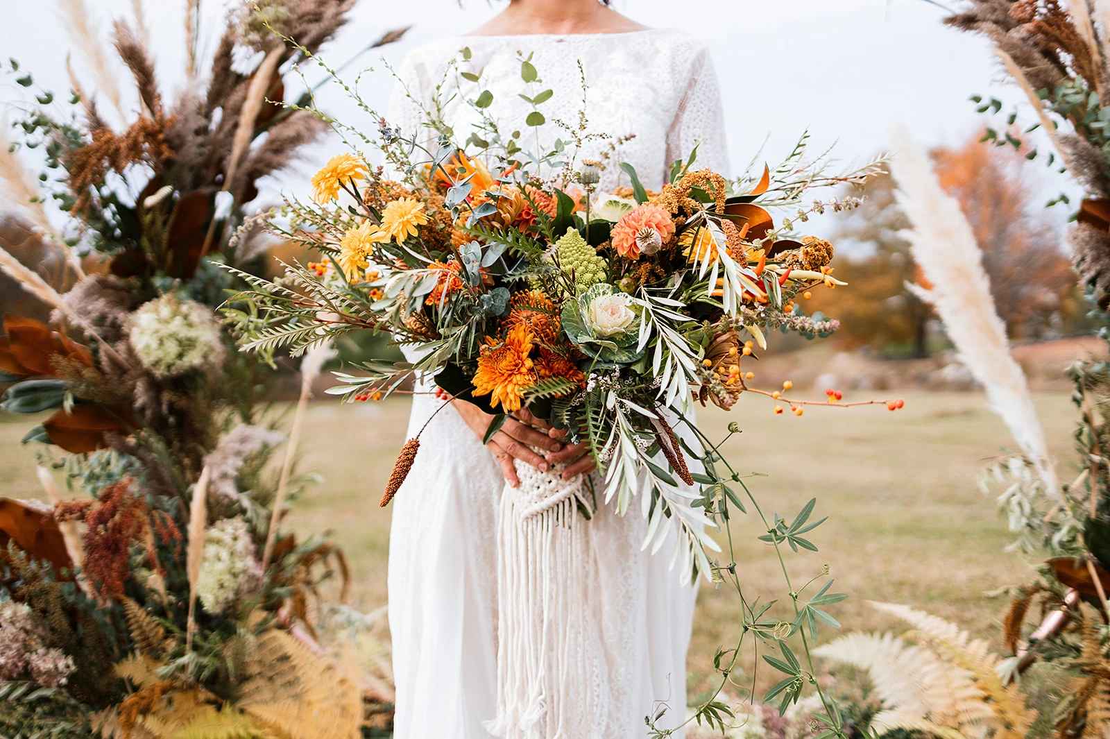 Macrame Bouquet Wrap