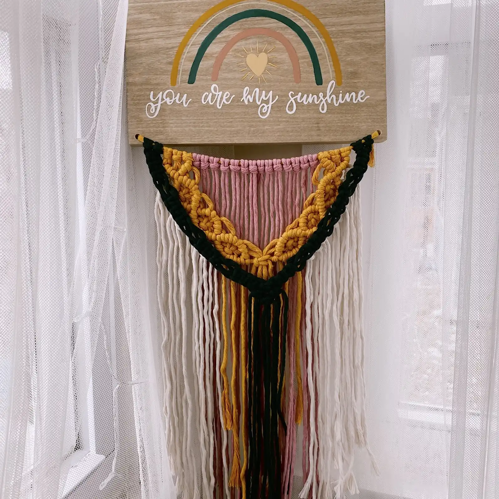 Thumbnail: My Mini Maine x MW Designs Rainbow Macrame Signs v2