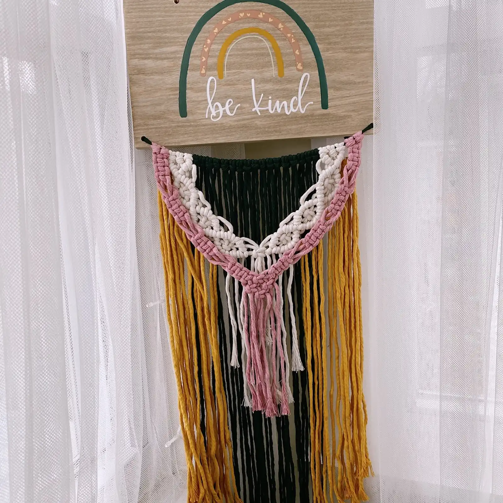 Thumbnail: My Mini Maine x MW Designs Rainbow Macrame Signs v2