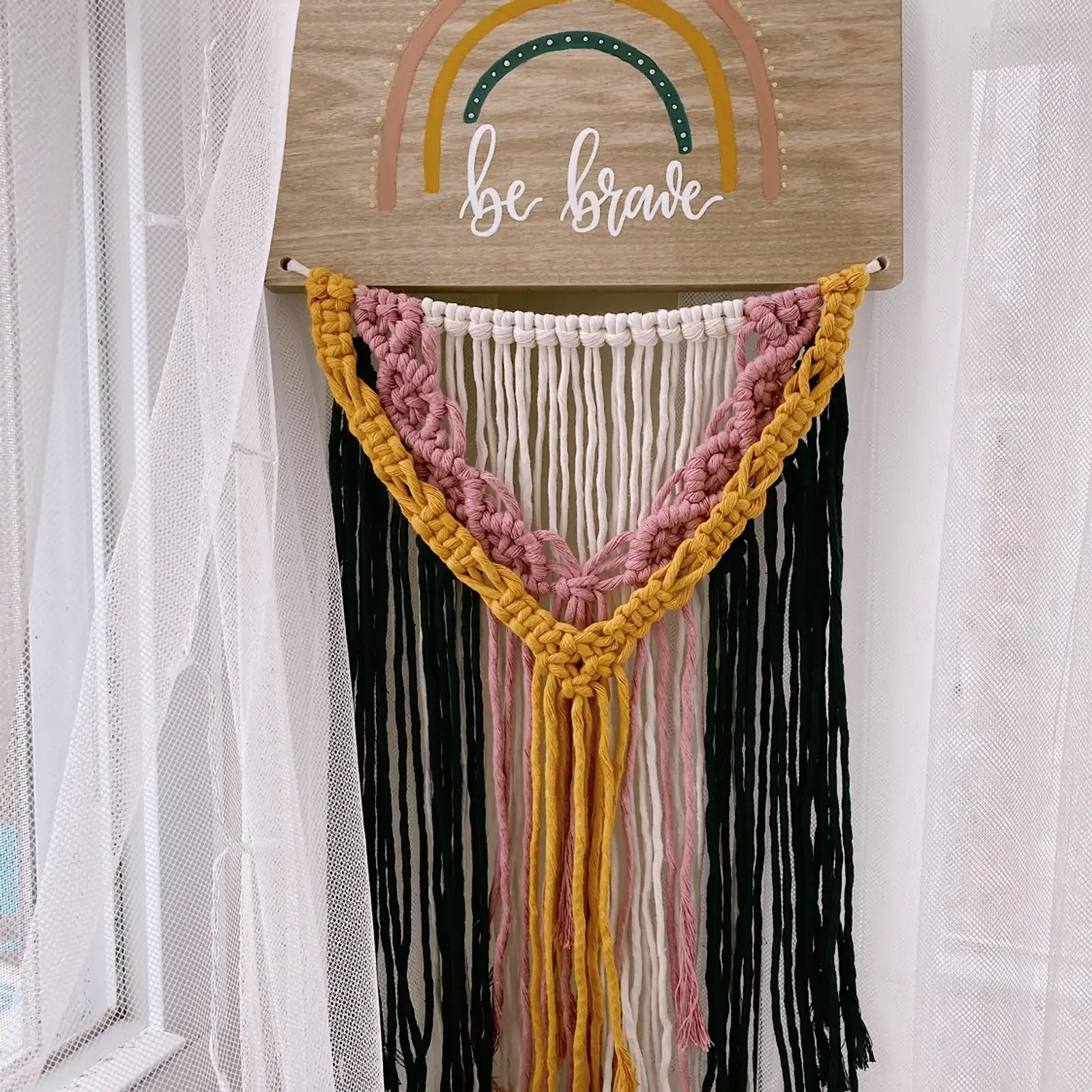 Thumbnail: My Mini Maine x MW Designs Rainbow Macrame Signs v2