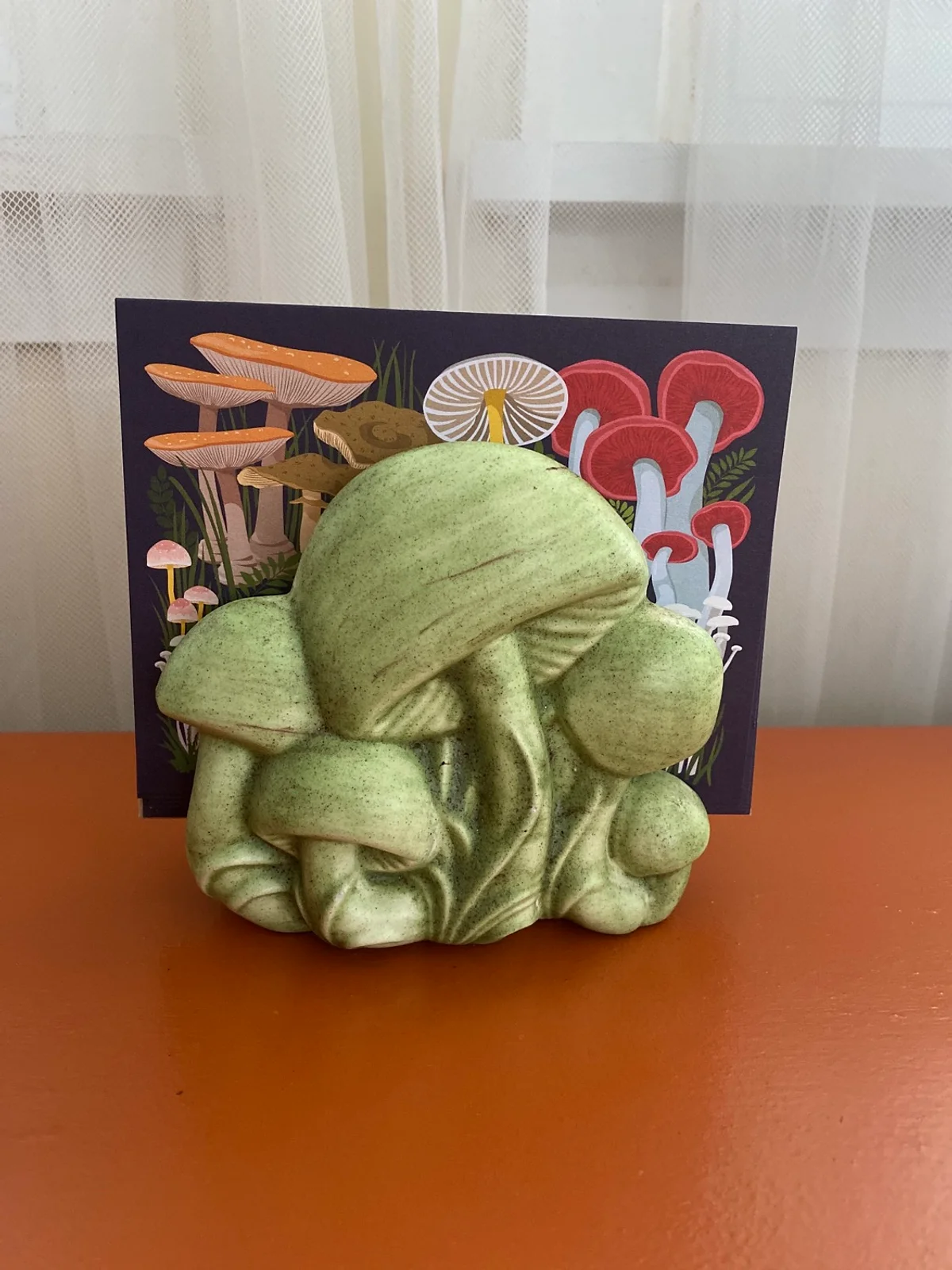 Vintage Mushroom Napkin/Letter Holder