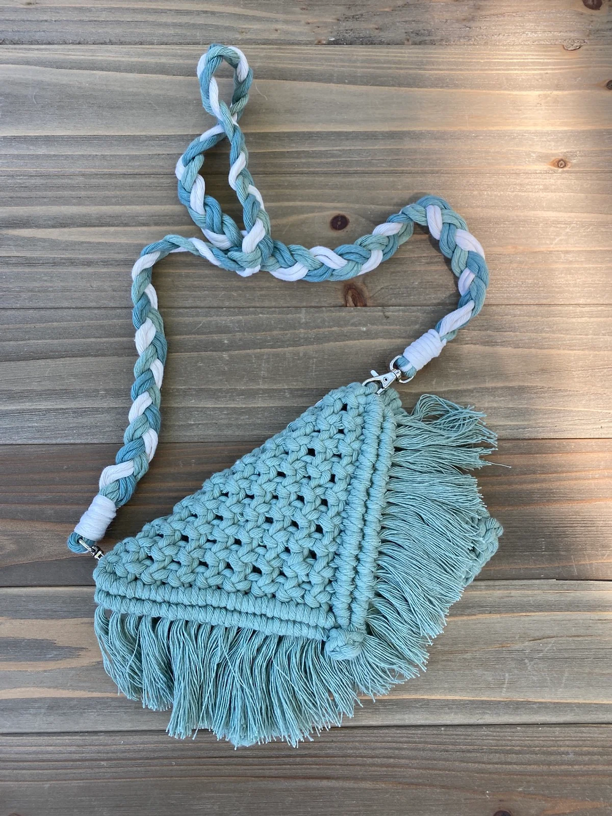 Daydreamer Collection: In the Grass Macrame Clutch