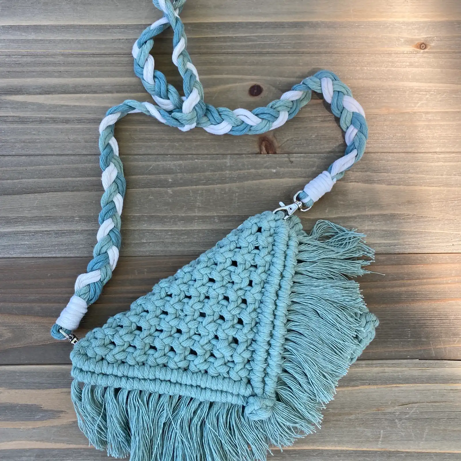 Thumbnail: Daydreamer Collection: In the Grass Macrame Clutch